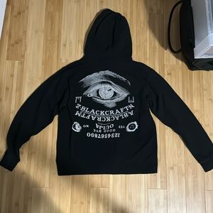 Blackcraft Cult Ouija Board Zip Up Hoodie sz L